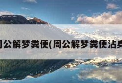 周公解梦粪便(周公解梦粪便沾身)