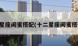 十二星座闺蜜搭配(十二星座闺蜜搭配表)