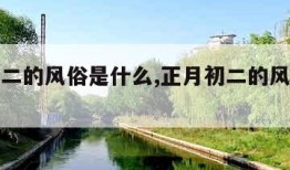 正月初二的风俗是什么,正月初二的风俗是什么意思