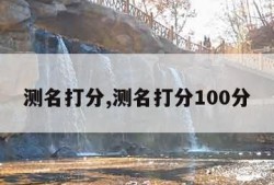 测名打分,测名打分100分