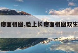 脸上长痣面相图,脸上长痣面相图双生什么意思