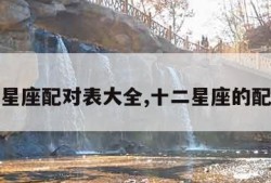 十二星座配对表大全,十二星座的配对表