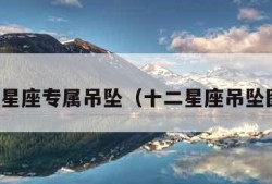 十二星座专属吊坠（十二星座吊坠图片）