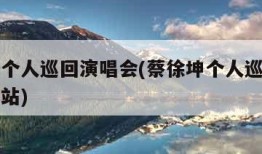 蔡徐坤个人巡回演唱会(蔡徐坤个人巡回演唱会下一站)