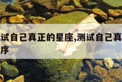 免费测试自己真正的星座,测试自己真正星座的小程序