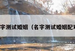 名字测试婚姻（名字测试婚姻配对）