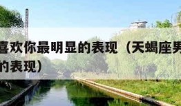 天蝎男喜欢你最明显的表现（天蝎座男生喜欢一个人的表现）