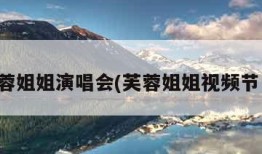 芙蓉姐姐演唱会(芙蓉姐姐视频节目)