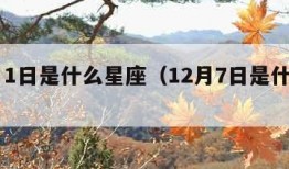 12月1日是什么星座（12月7日是什么星座）