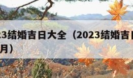 2023结婚吉日大全（2023结婚吉日大全5月）