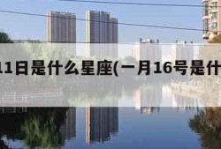 8月11日是什么星座(一月16号是什么星座)