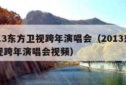2013东方卫视跨年演唱会（2013东方卫视跨年演唱会视频）