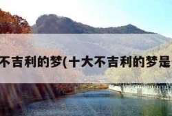 十大不吉利的梦(十大不吉利的梦是什么)