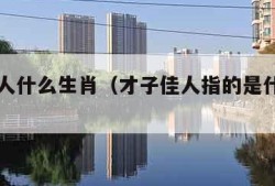 才子佳人什么生肖（才子佳人指的是什么生肖）