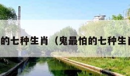 鬼最怕的七种生肖（鬼最怕的七种生肖排名）