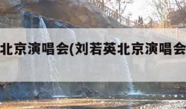 刘若英北京演唱会(刘若英北京演唱会门票价格)