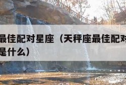 天秤座最佳配对星座（天秤座最佳配对星座十二星座是什么）