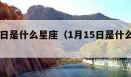 1月1日是什么星座（1月15日是什么星座）