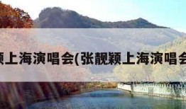 张靓颖上海演唱会(张靓颖上海演唱会时间)