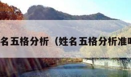 姓名五格分析（姓名五格分析准吗）