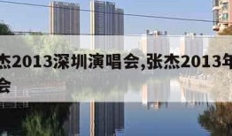 张杰2013深圳演唱会,张杰2013年演唱会