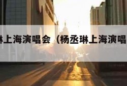 杨丞琳上海演唱会（杨丞琳上海演唱会2023）