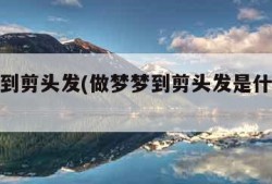 做梦梦到剪头发(做梦梦到剪头发是什么意思)