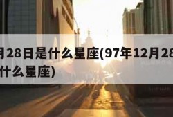 2月28日是什么星座(97年12月28日是什么星座)
